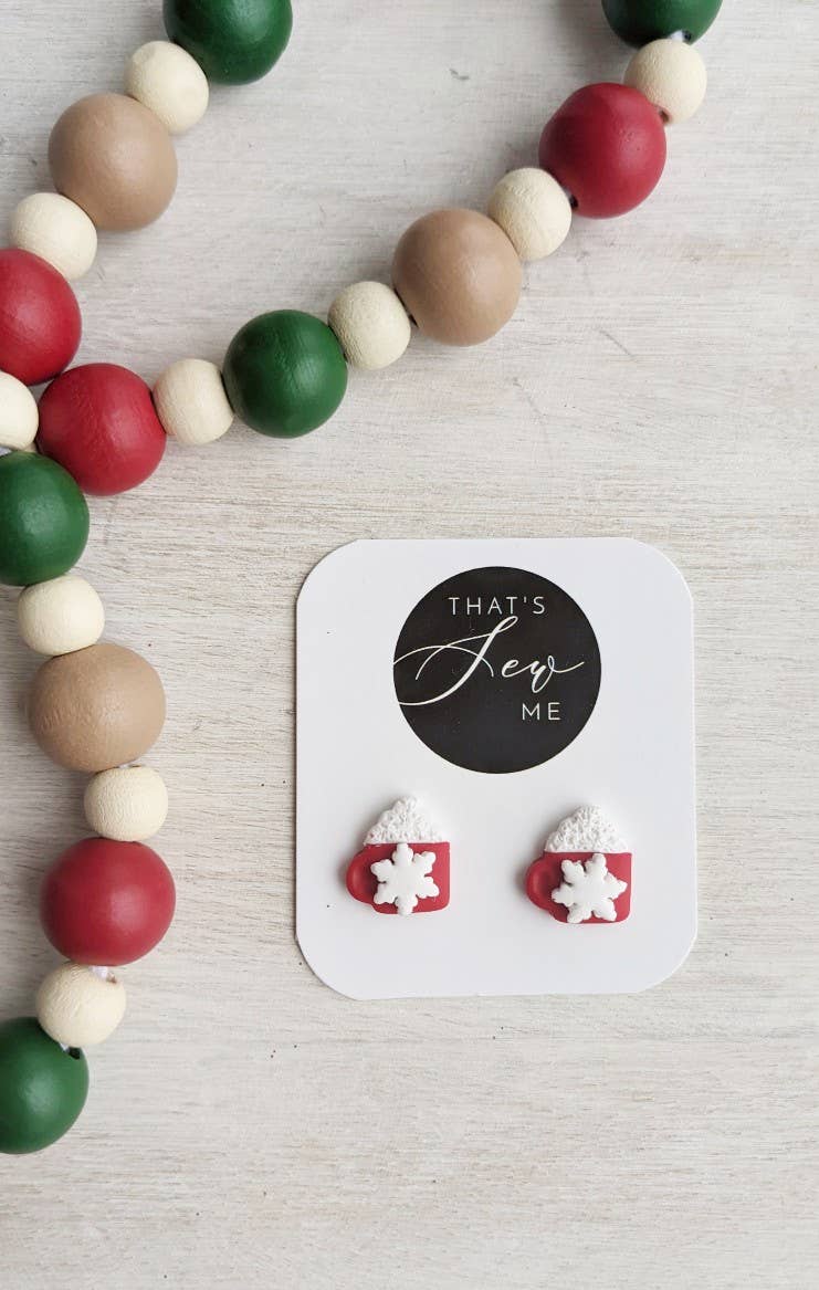 Coco Mug Christmas Earrings