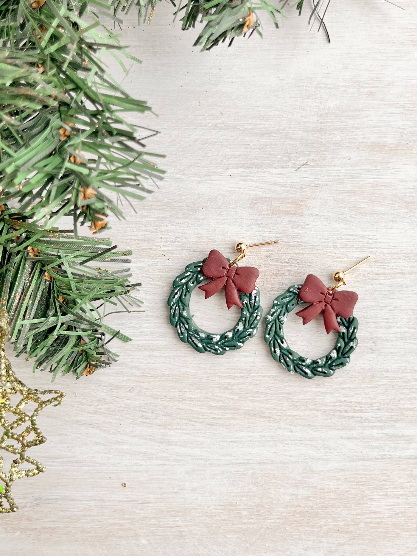 Holiday Wreath Dangle